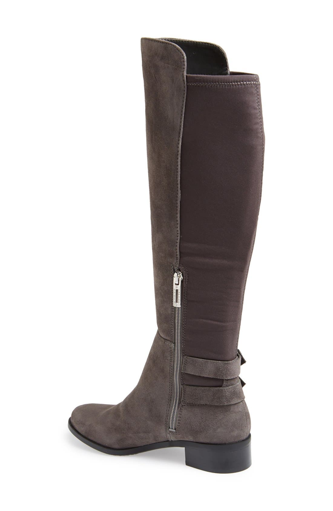 'Onna' Over The Knee Boot, Alternate, color, GREY SUEDE