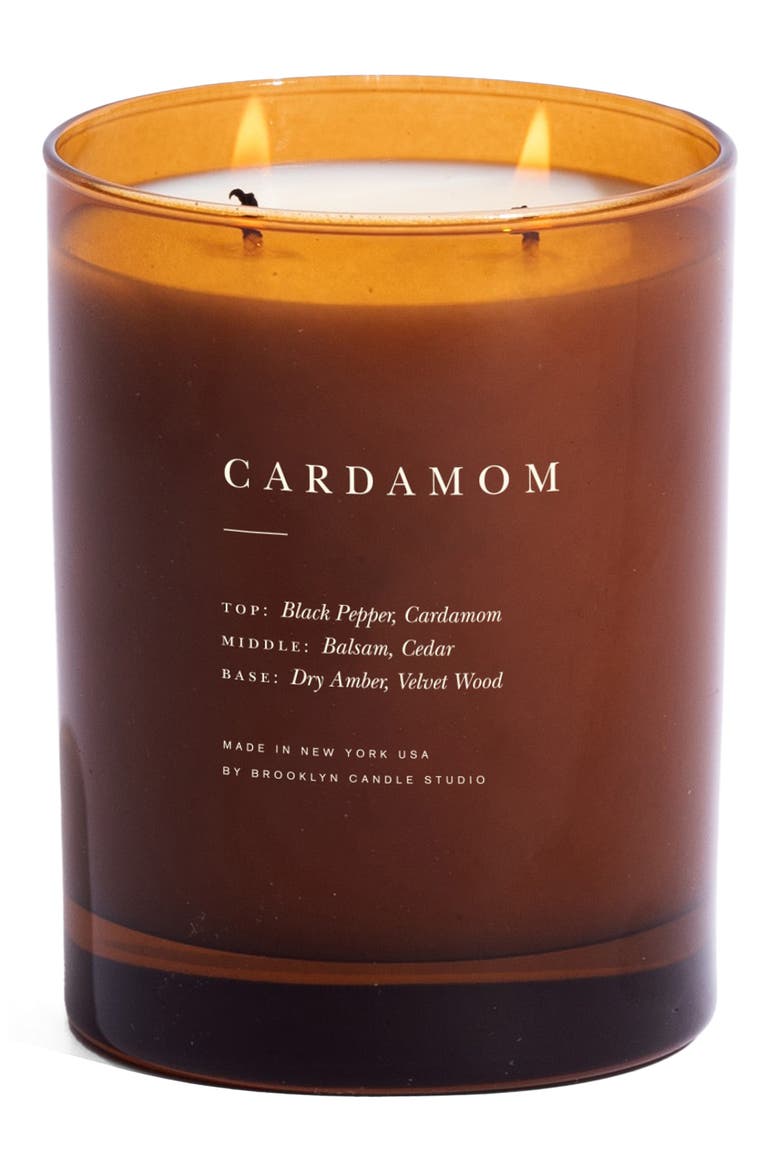 Cardamom Fall Candle, Main, color, BROWN