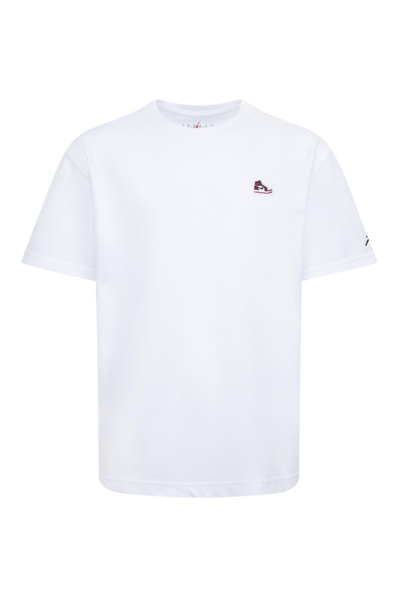 Kids' Patch T-Shirt, Main, color, 001WHITE