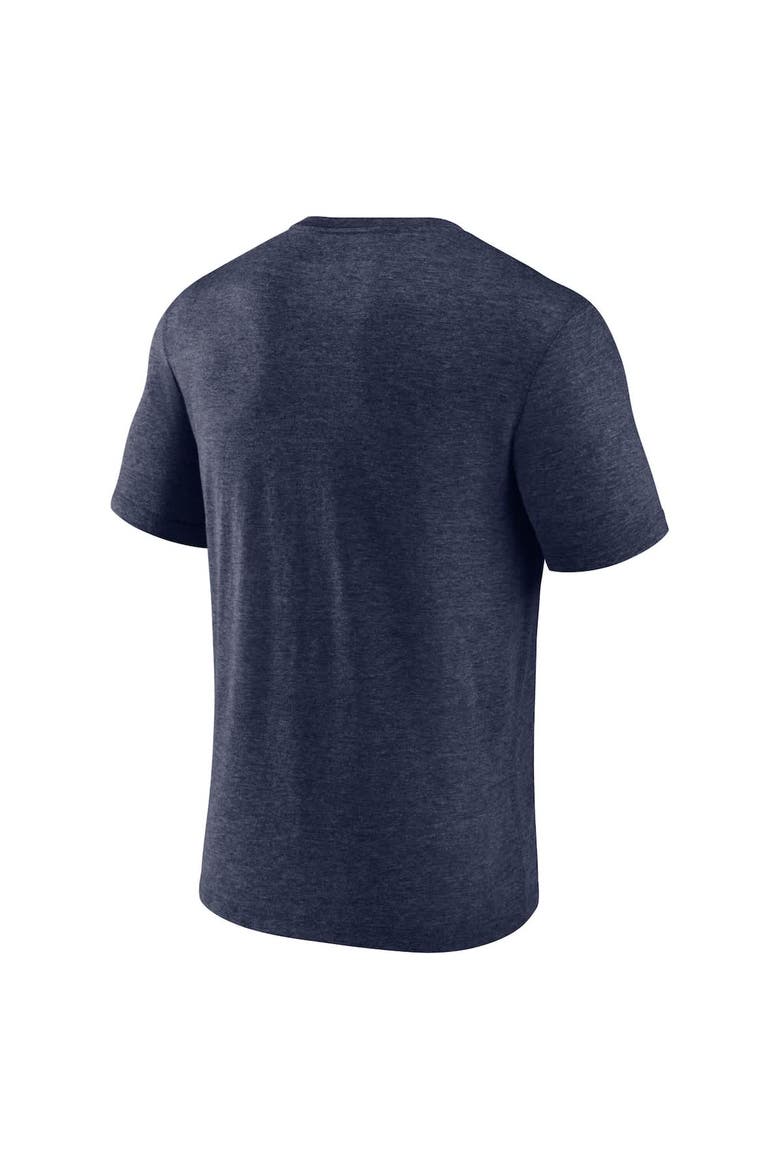 Men's Fanatics Heather Navy Tennessee Titans Extreme Tackle Tri-Blend T-Shirt, Alternate, color, Heather Navy