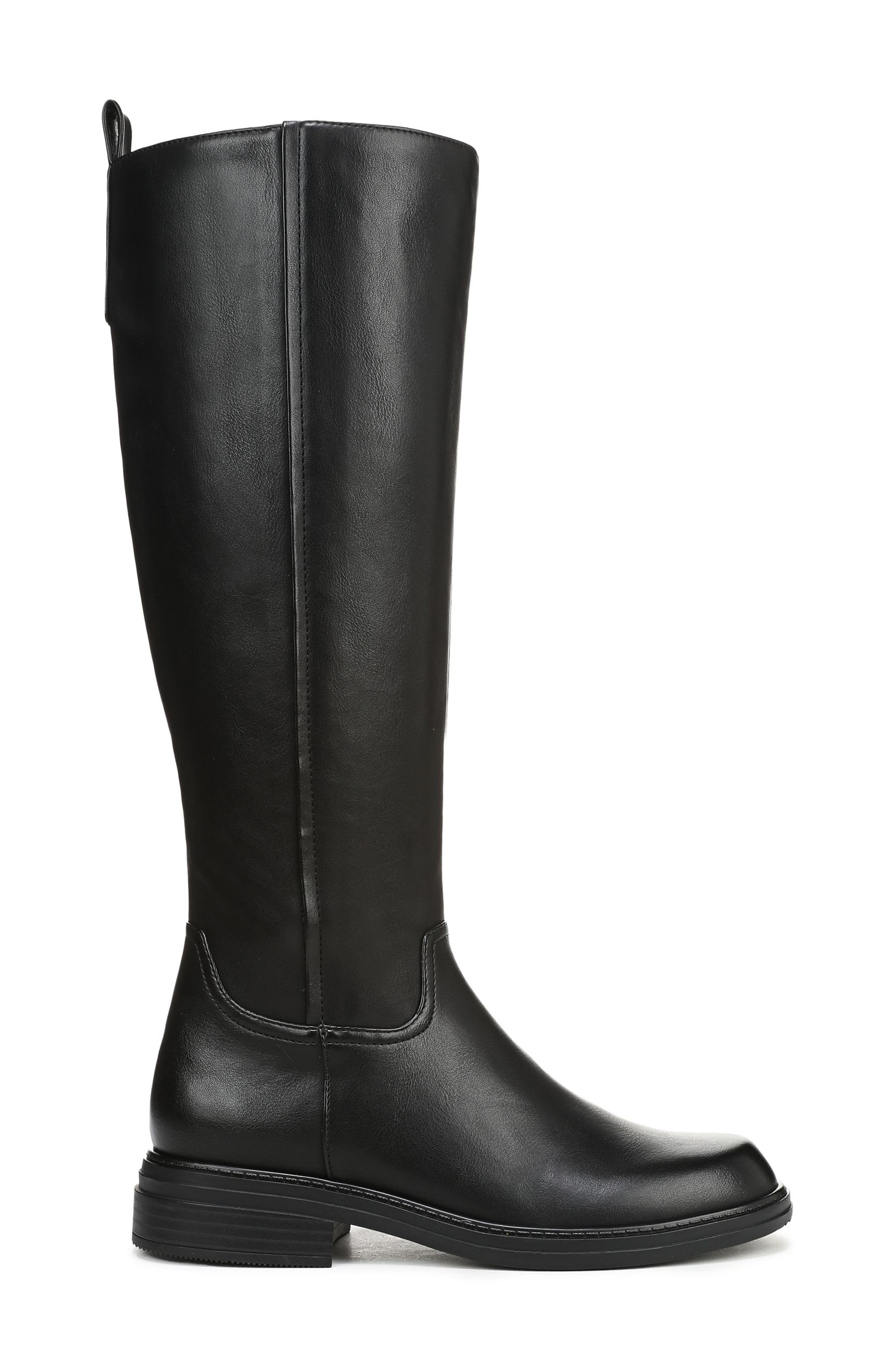 Naturalizer Lennox Knee High Boot, Alternate, color, Black Faux Leather