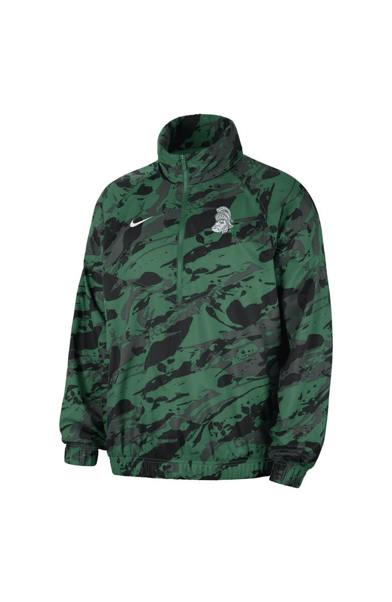 Nike Men's Nike  Green Michigan State Spartans Anorak Half-Zip Jacket, Alternate, color, 