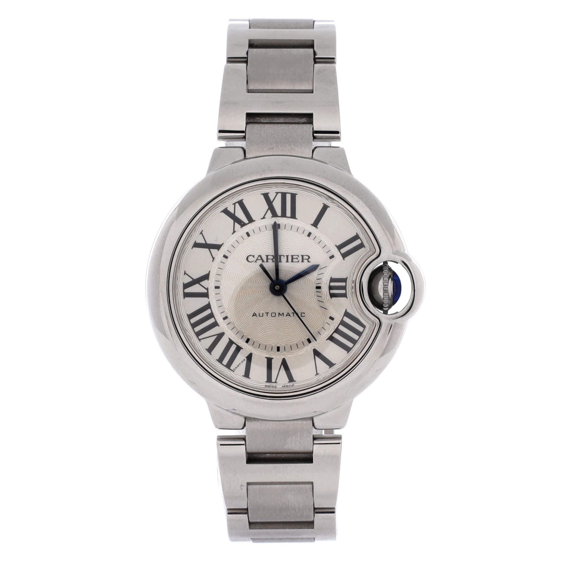 Ballon Bleu de Cartier Automatic Watch Stainless Steel 33, Main, color, Metallic Silver