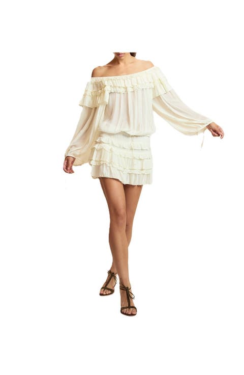 Ruffle Pleated Micro Skirt