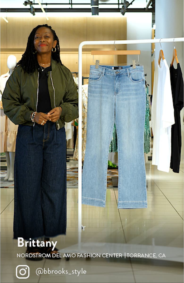 Kelsey Fab Ab High Waist Flare Jeans, sales video thumbnail