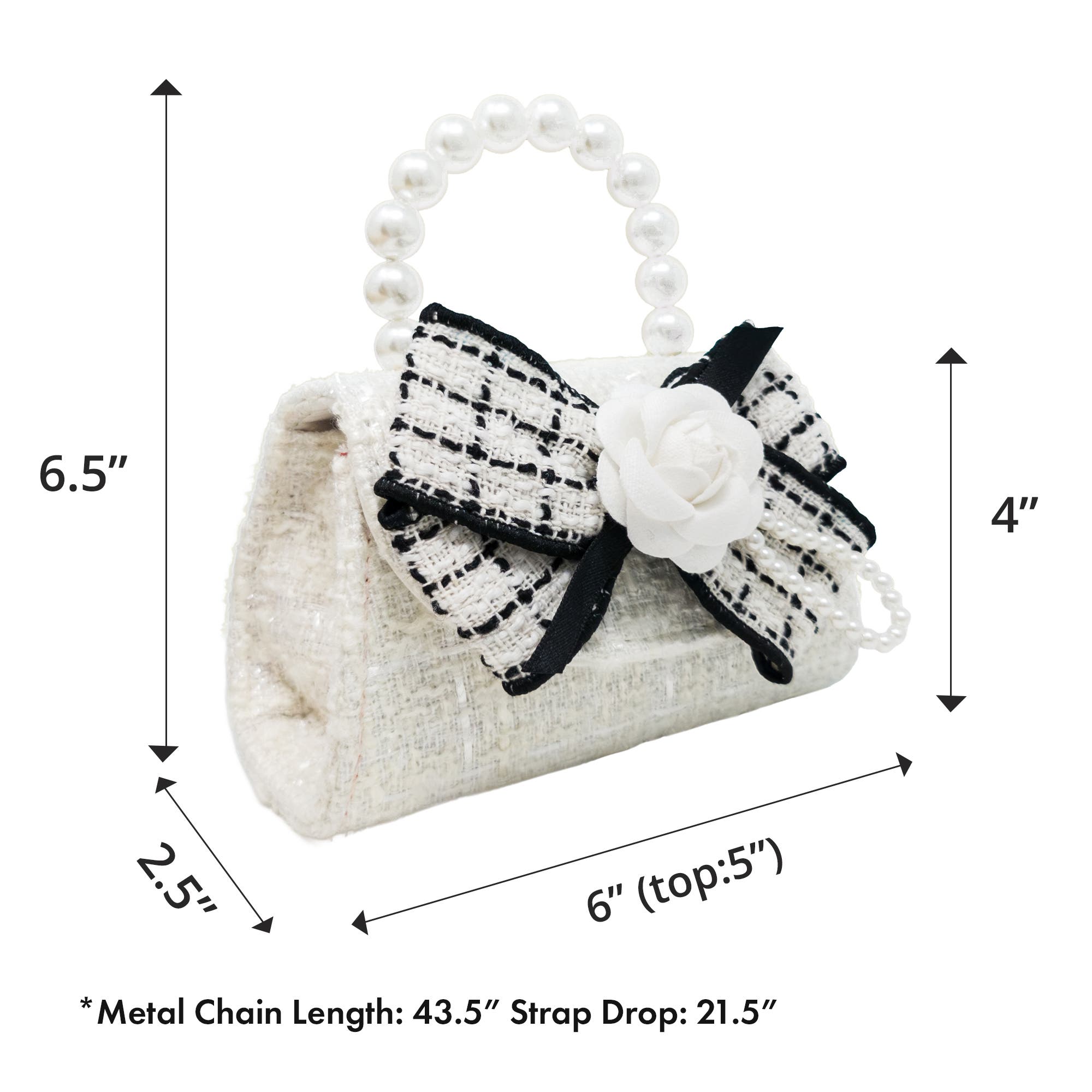 Coco Ribbon Bow Pearl Handbag, Alternate, color, Ivory Pearl