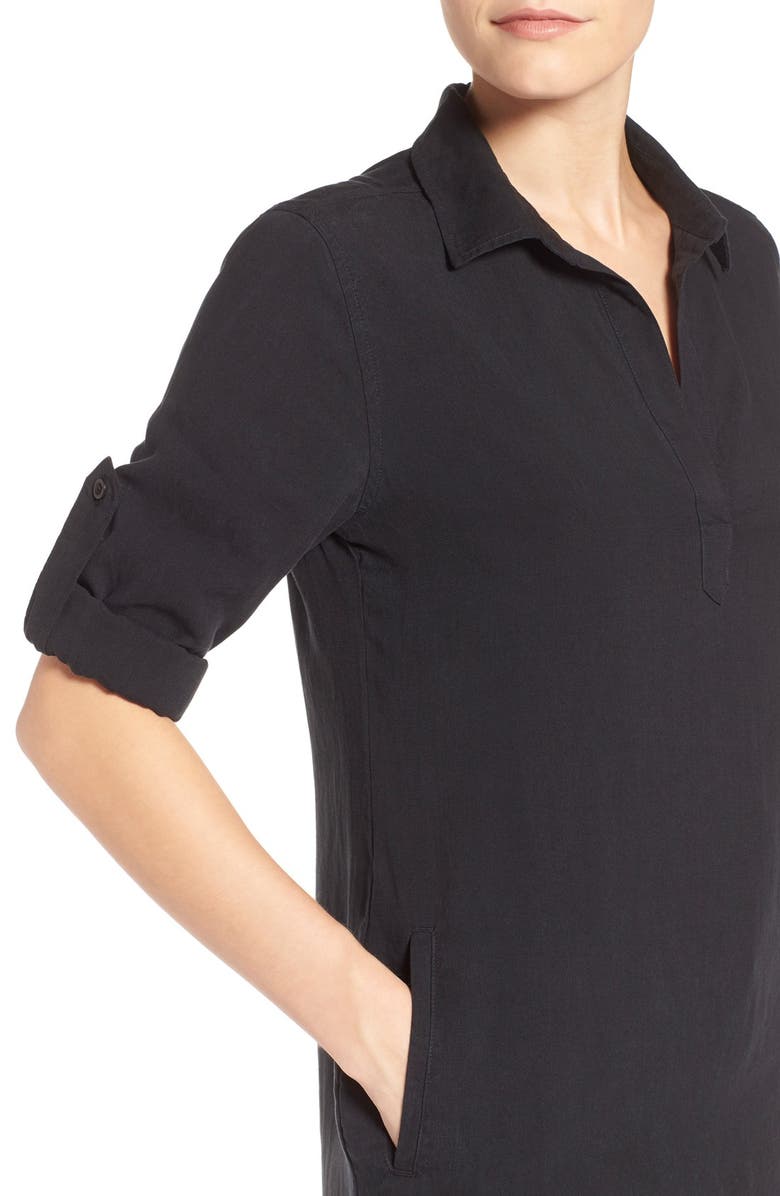 Side Stitch Chambray Tunic, Alternate, color, 