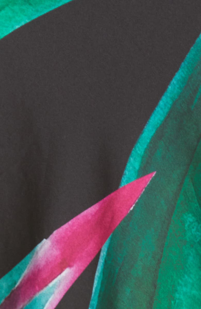 Louisa Ballou Print Cotton & Silk Cover-Up Caftan, Alternate, color, 