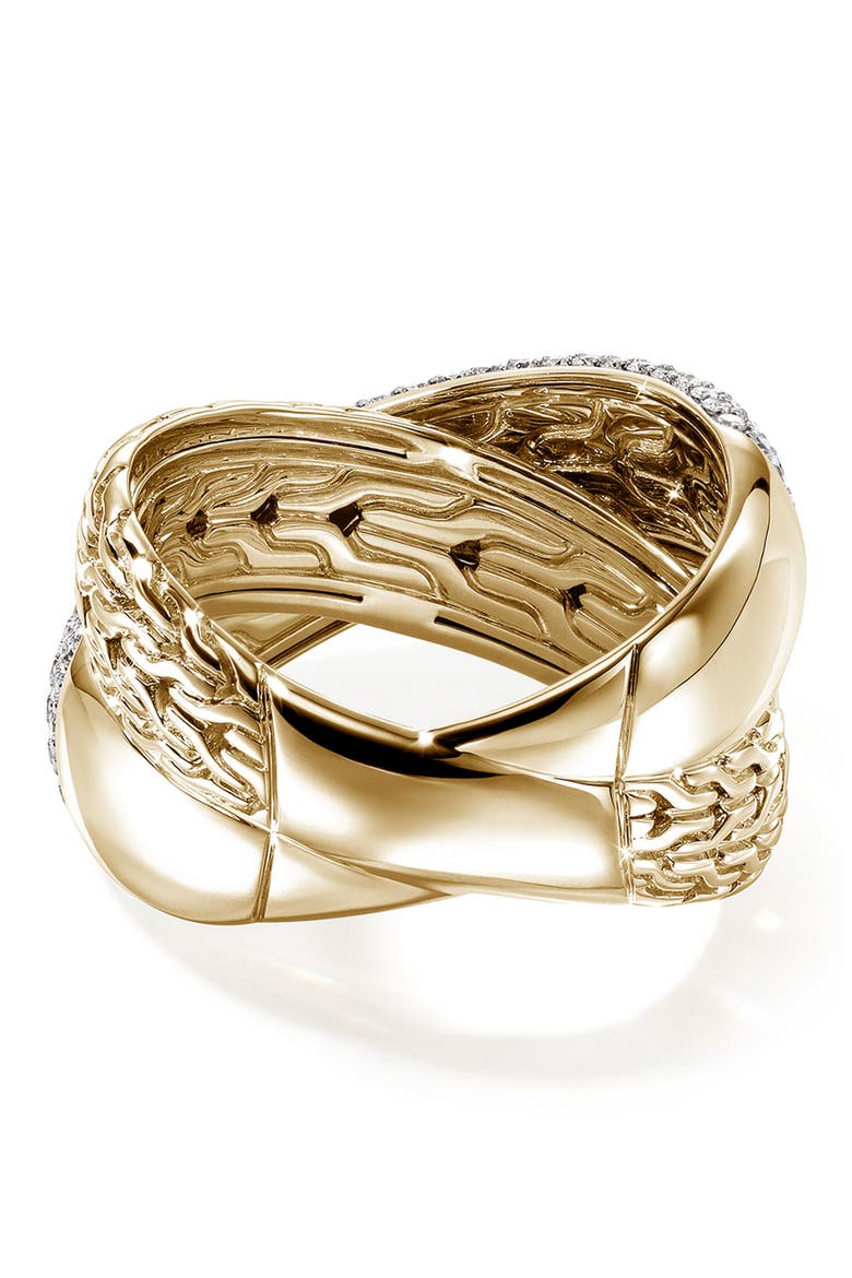 Artisan Series 18k Gold Diamond Pave Ring, Alternate, color, GOLD