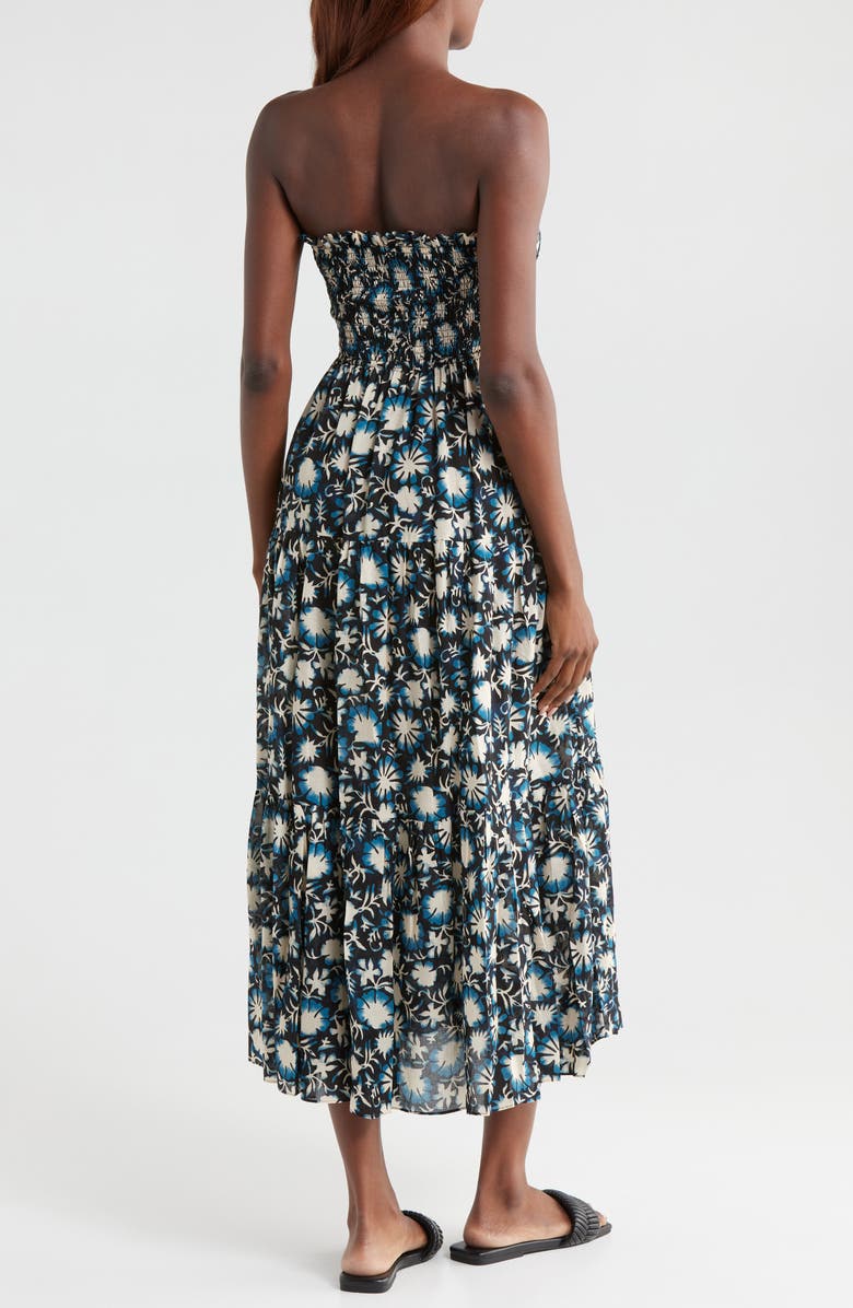 Ulla Johnson Lucca Floral Strapless Cover-Up Dress, Alternate, color,