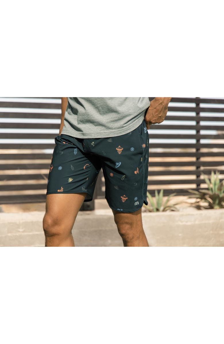 TravisMathew Sunset Mojito Board Shorts, Alternate, color, Dress Blues