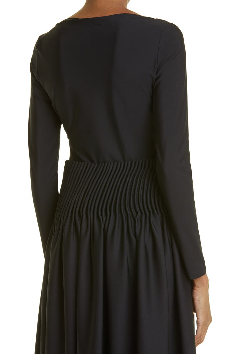 Max Mara Gardena Surplice V-Neck Long Sleeve Jersey Top, Alternate, color,