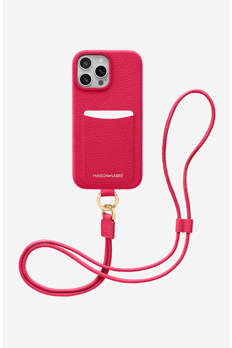 Sling Phone Case iPhone 16 Pro Max, Alternate, color, Shibuya Fuchsia