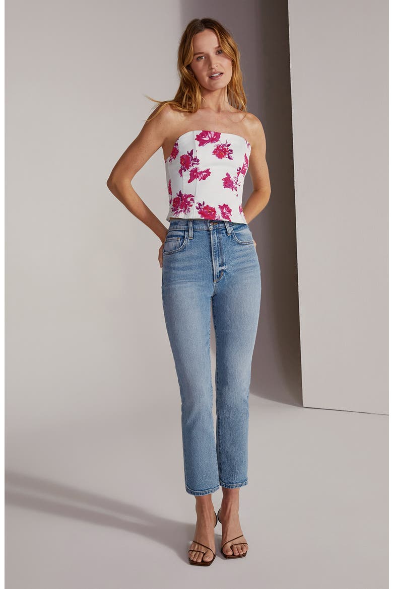 The Valentina High Waist Crop Cigarette Jeans, Alternate, color, SANTIAGO