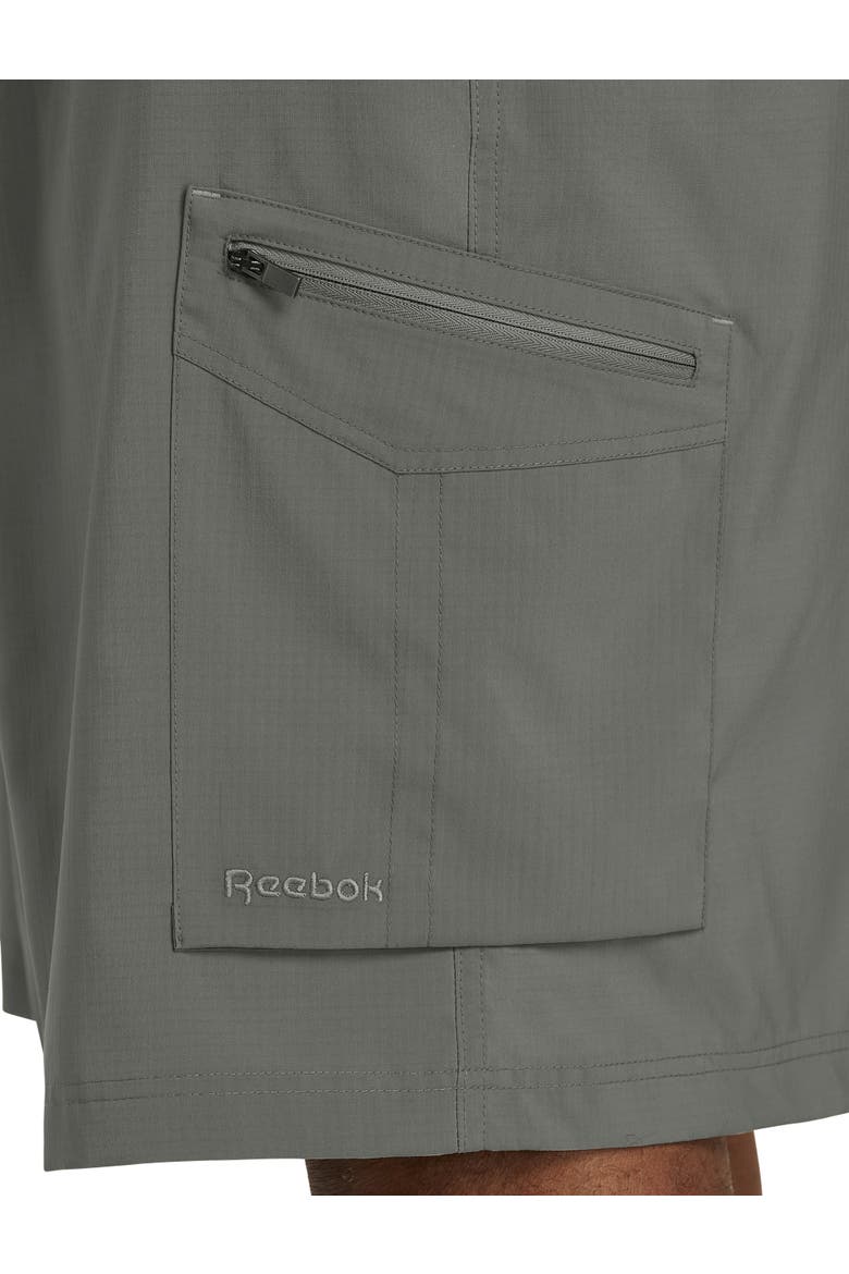 Big & Tall Performance Ripstop Cargo Shorts, Alternate, color, GRANITE
