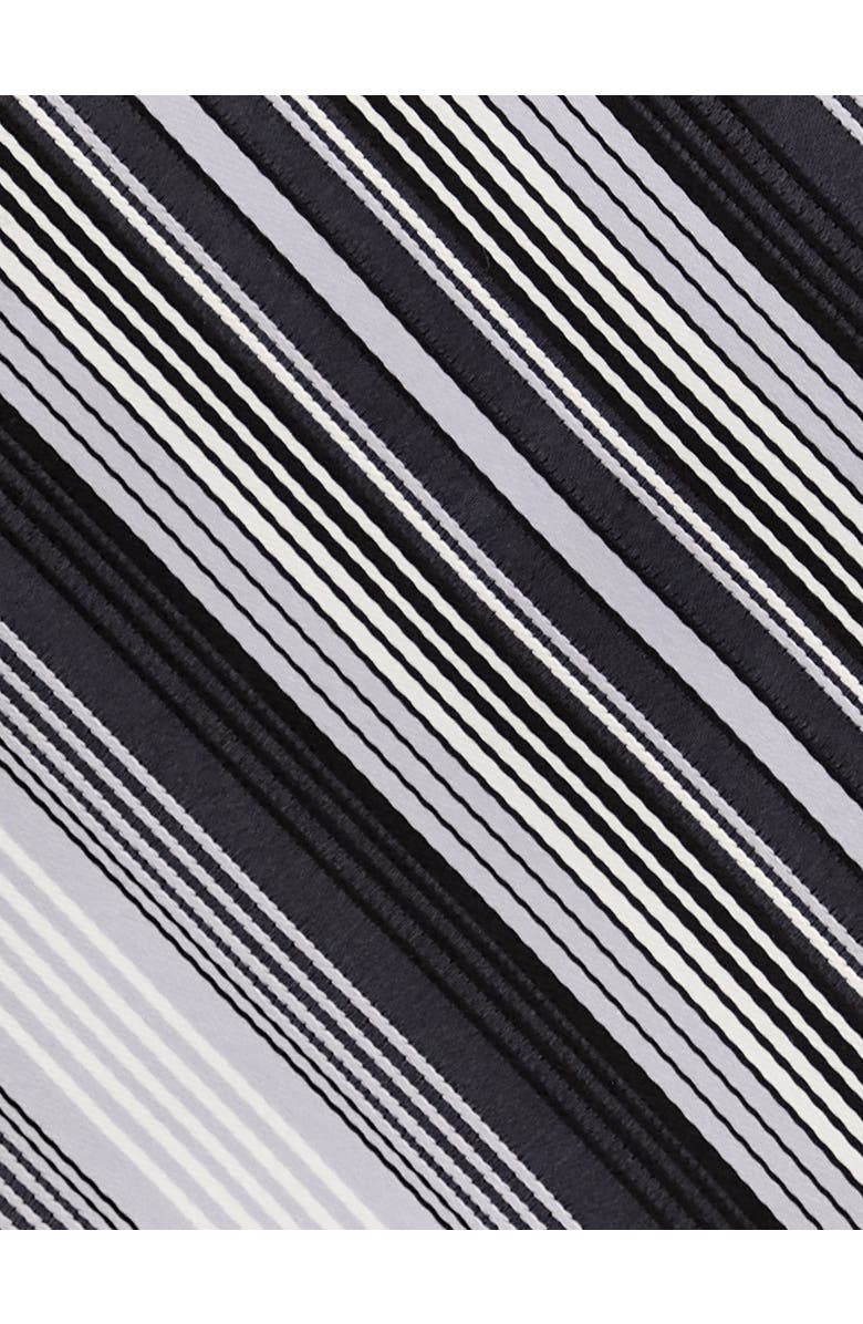 Synrgy by DXL Big & Tall Futuristic Striped Tie, Alternate, color, Black