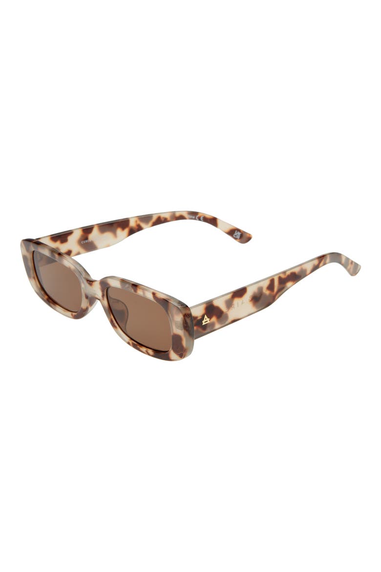 Ceres 51mm Rectangular Sunglasses, Alternate, color, COOKIE TORT / BROWN MONO