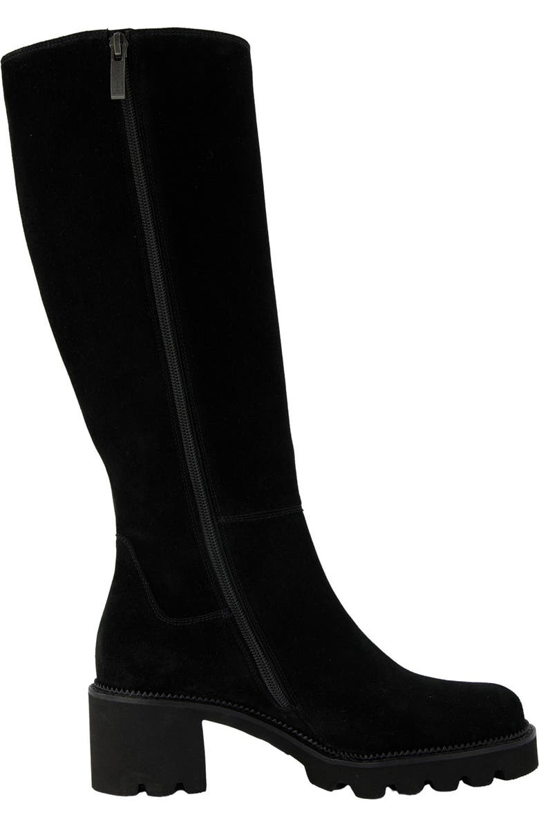 Paul Green Candice Knee High Boot, Alternate, color, Black Soft Suede