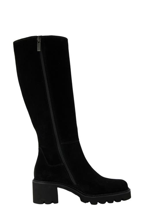 Paul Green Candice Knee High Boot In Black