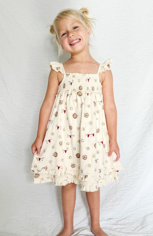 L'ovedbaby Smocked Organic Cotton Dress In Game Day