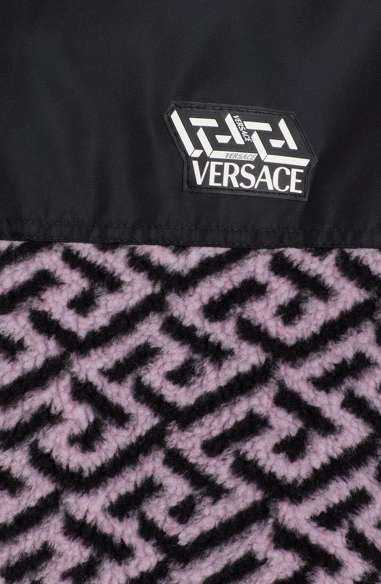 Versace Greca Fleece Zip Jacket, Alternate, color,