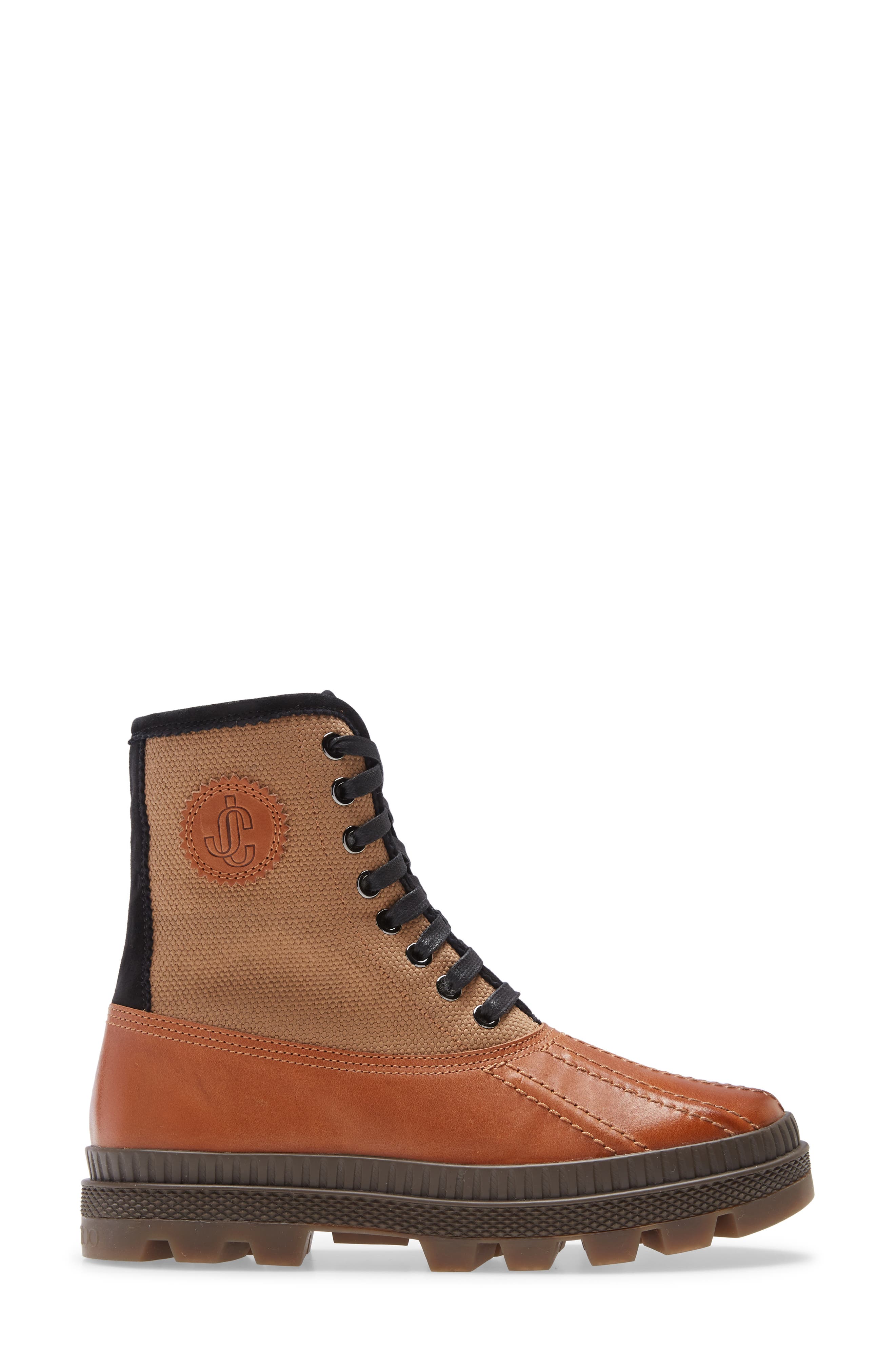 Oskar Genuine Shearling Lined Boot, Alternate, color, CUOIO TAN