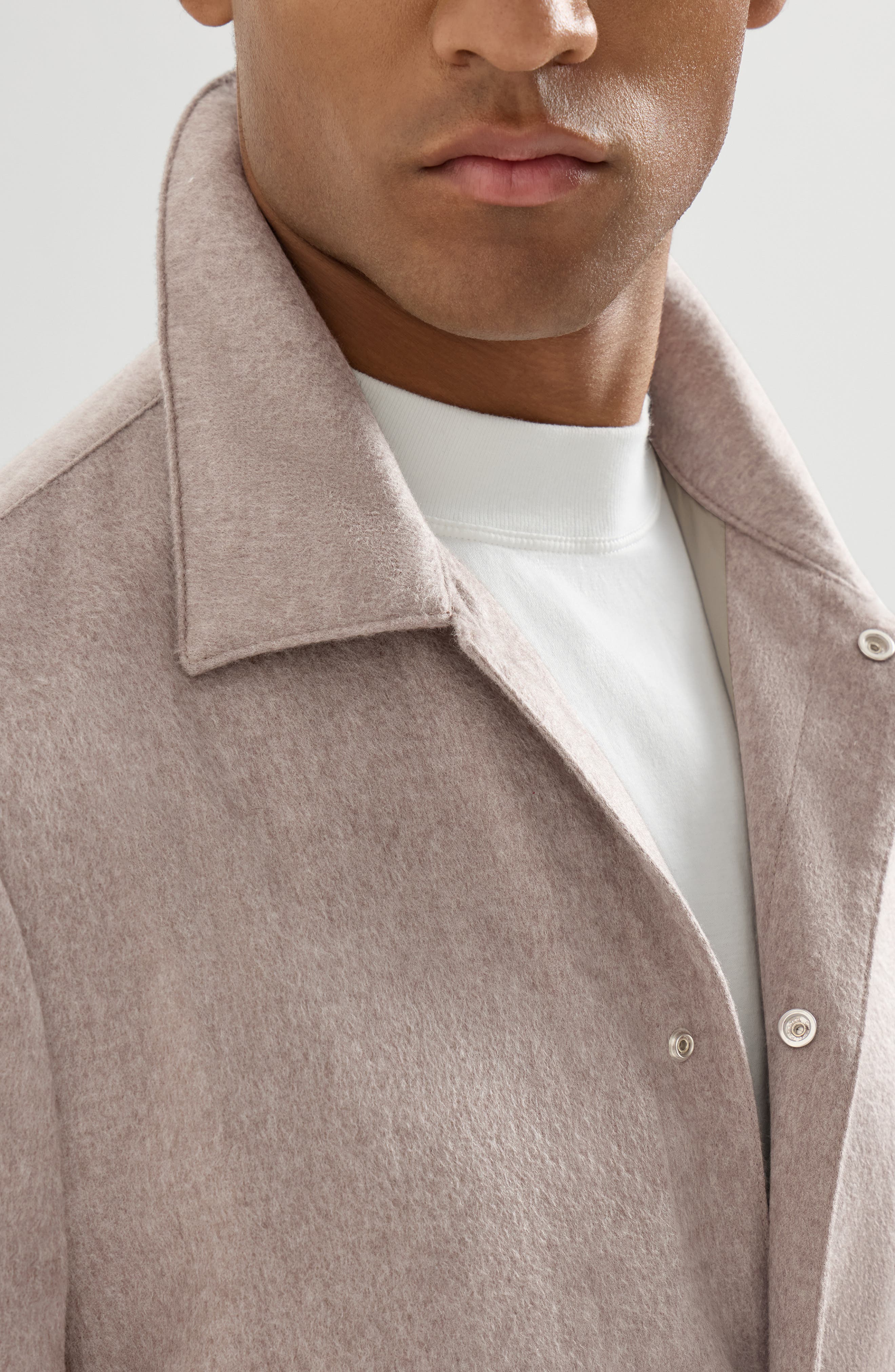 Brunello Cucinelli Cashmere flannel outerwear jacket — фото 4