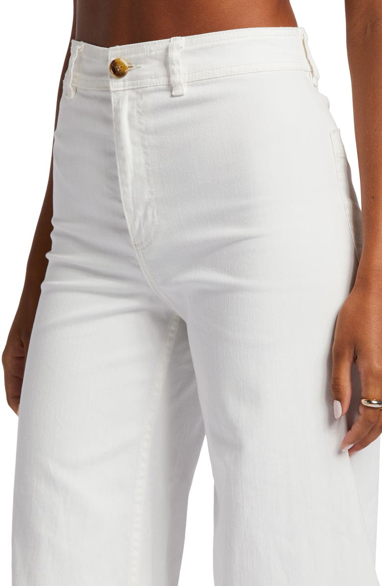 Billabong Free Fall Stretch Crop Wide Leg Pants, Alternate, color, Salt Crystal 1