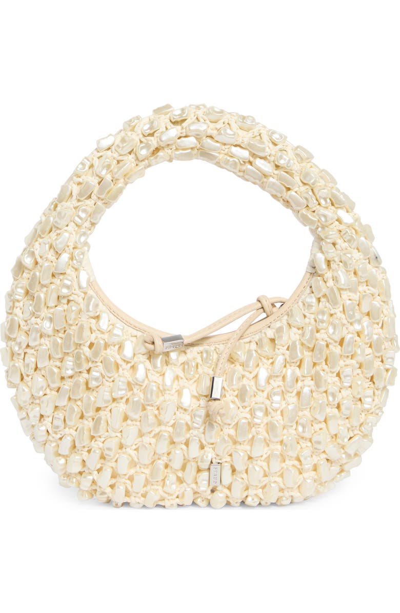 STAUD Reef Beaded Bag, Alternate, color, Cream