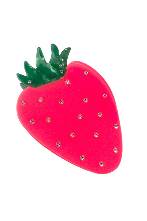 Neon Strawberry Hair Claw