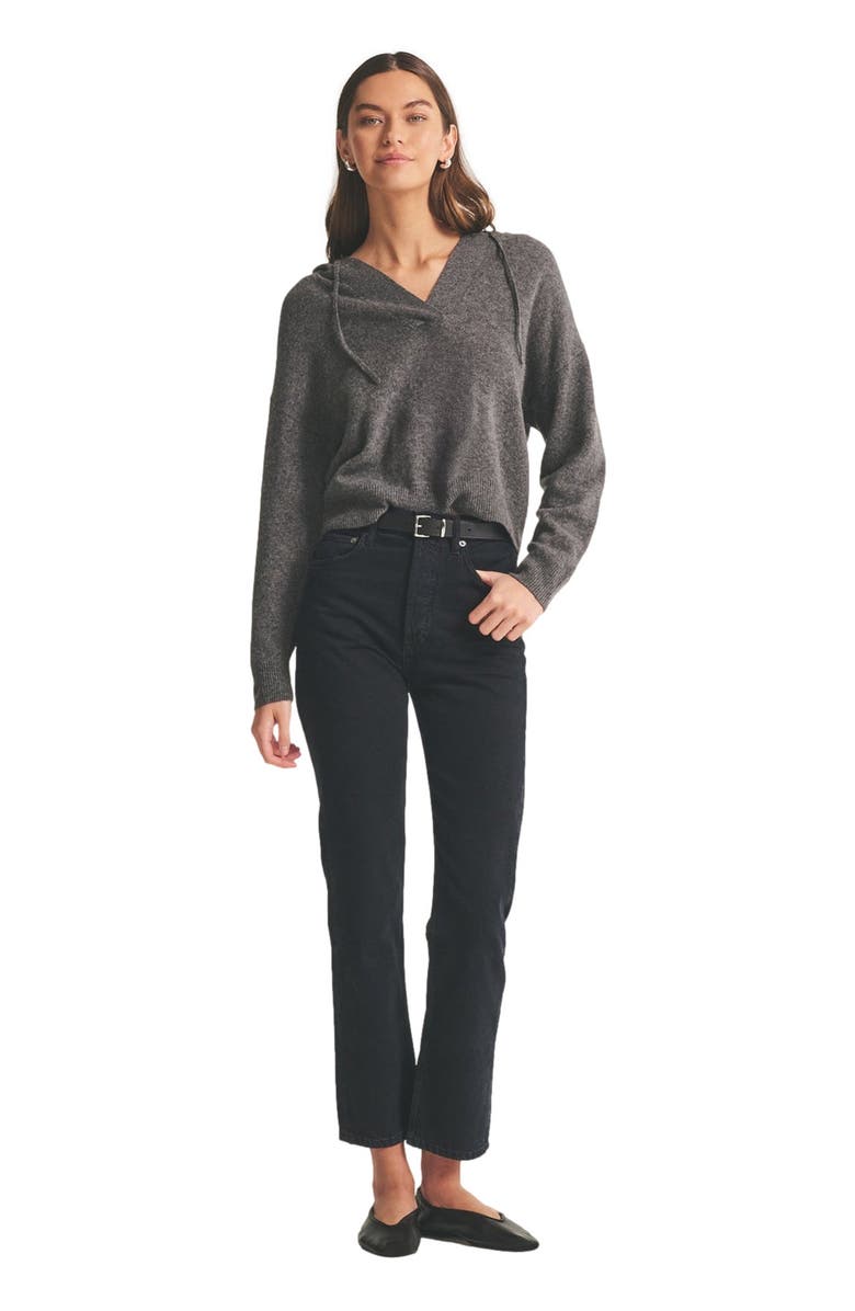 NAADAM Lightweight Cashmere Open Neck Hoodie, Alternate, color,