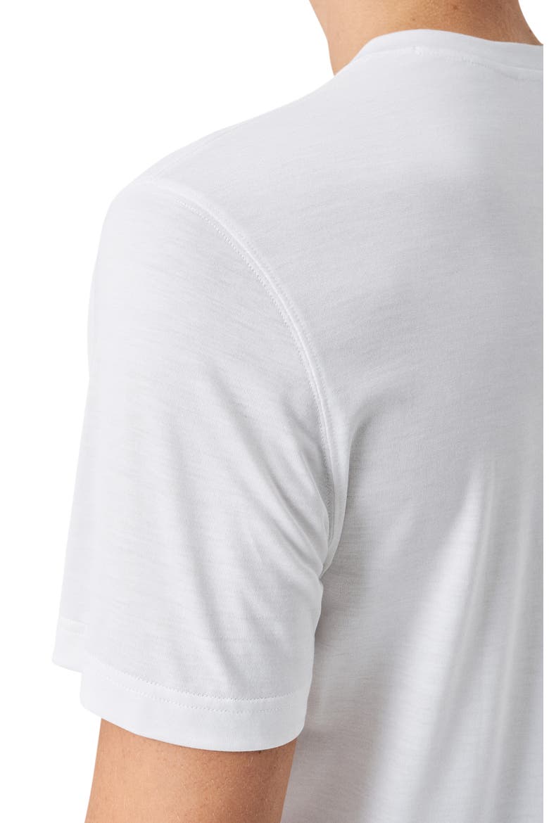 Silk & Cotton T-Shirt, Alternate, color, WHITE
