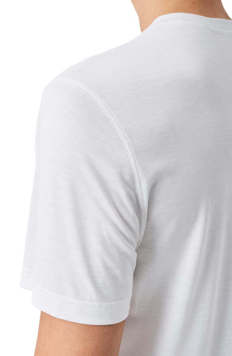 Eton Silk & Cotton T-Shirt, Alternate, color, White