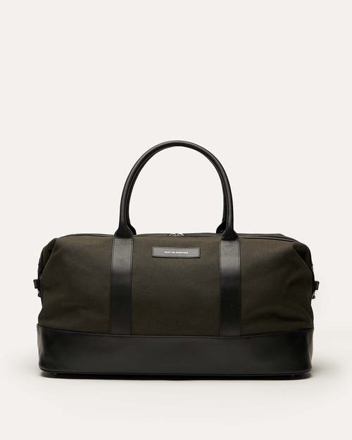 Want Les Essentiels De La Vie Want Les Essentiels Kelowna Organic Cotton Canvas Weekender Bag In Green