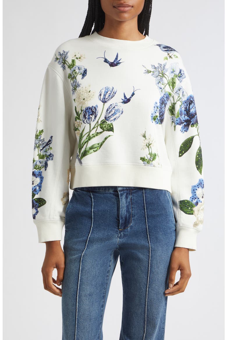 Russell Sequin Sweatshirt, Main, color, FLY AWAY
