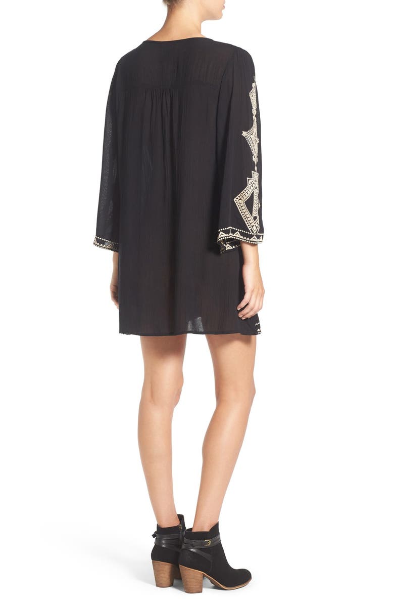 Angie Embroidered Tunic Dress, Alternate, color, 