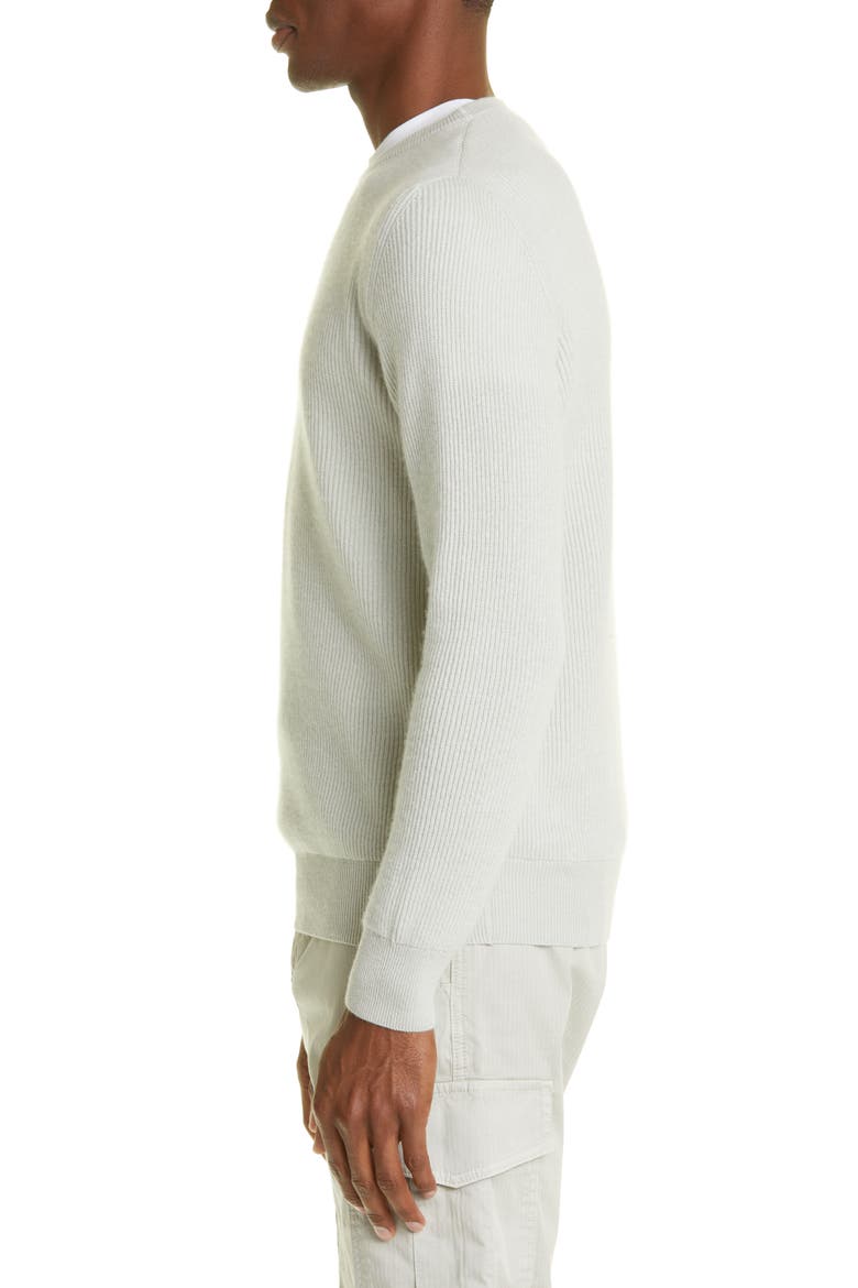 Fine Gauge Cashmere Crewneck Sweater, Alternate, color, GREEN