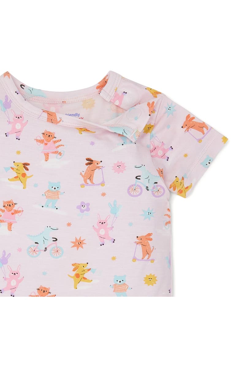 Magnetic Me Kids' Playground Pals Print Modal T-Shirt & Shorts Set, Alternate, color, Play Pals