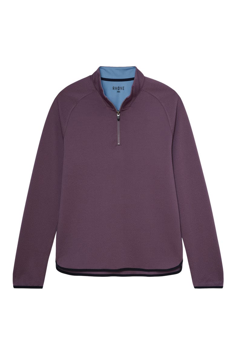 Founders Golf Quarter Zip, Alternate, color, SHADOW PLUM/TRUE NAVY