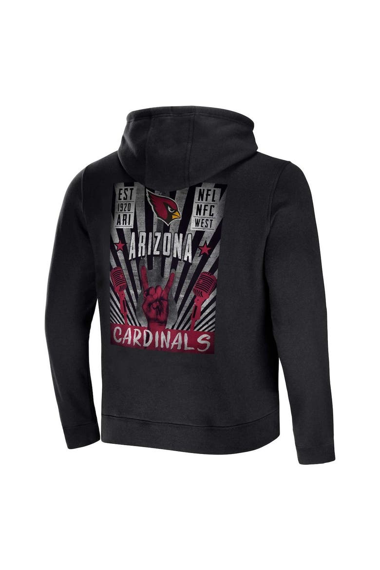 Men's NFL x Darius Rucker Collection by Fanatics Black Arizona Cardinals Rocker Full-Zip Hoodie, Alternate, color, Black