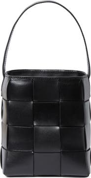 Loeffler Randall Laith Woven Leather Bucket Bag