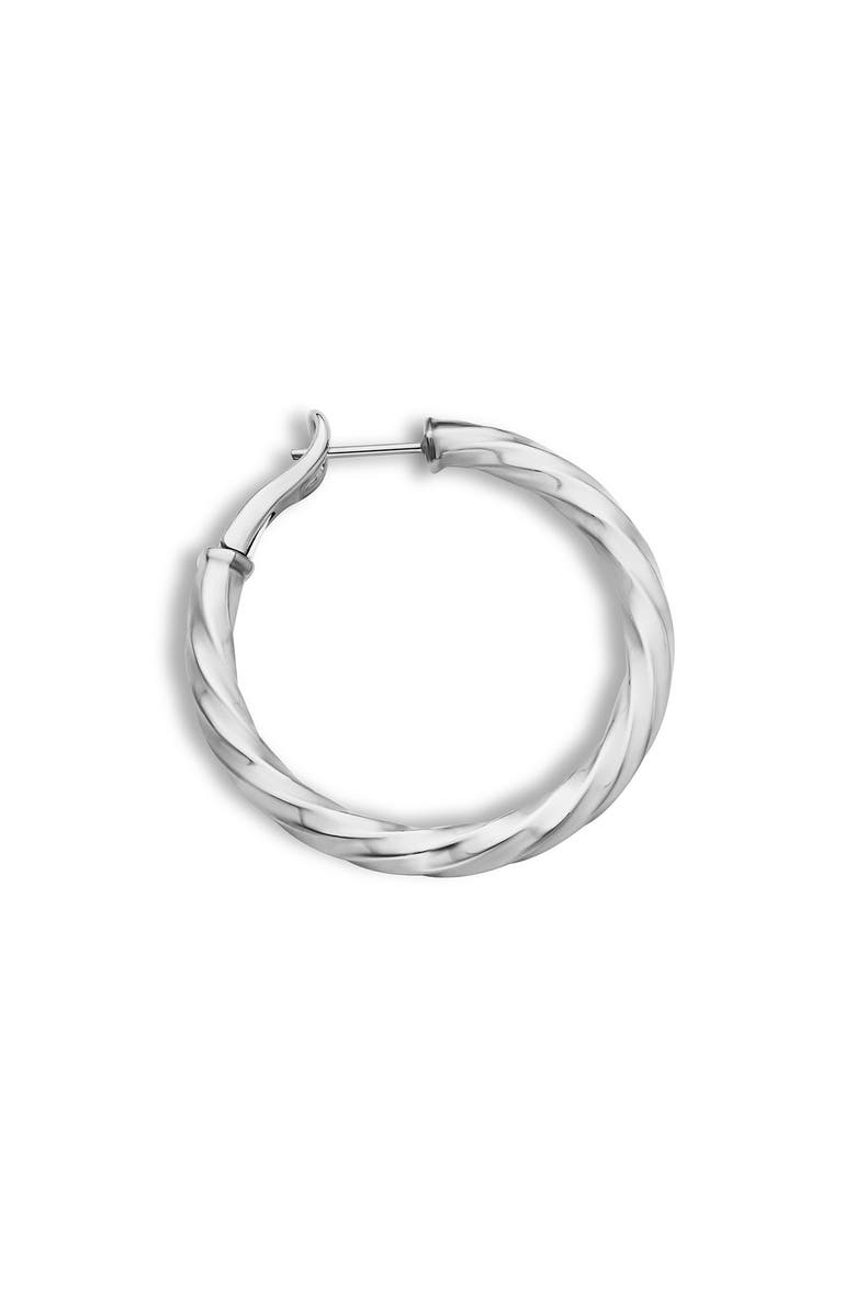 David Yurman Cable Edge<sup>™</sup> Hoop Earrings in Sterling Silver, 38mm, Alternate, color, 