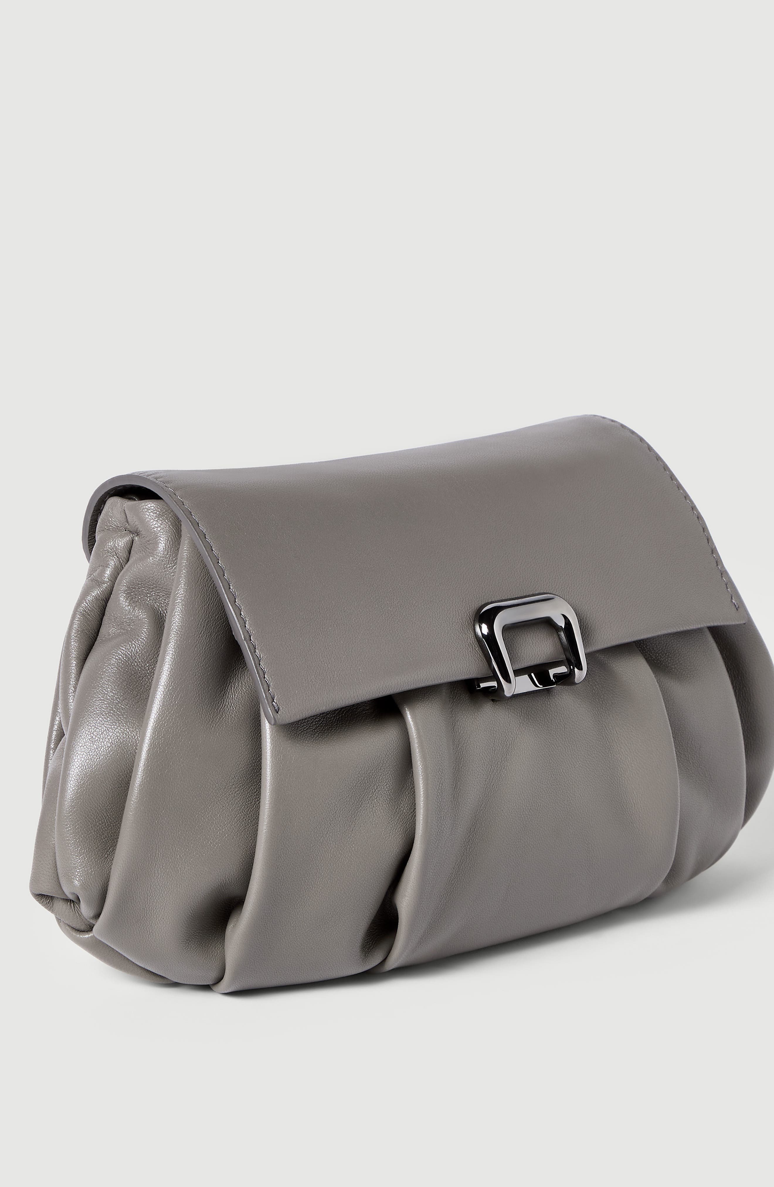 Boule bag in nappa leather, Alternate, color, Stone Grey