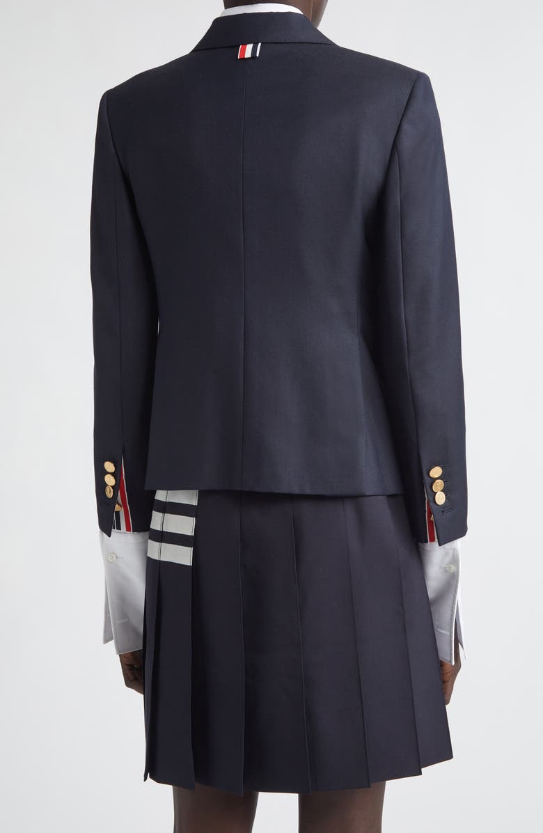 Thom Browne Women's High Armhole Wool Jacket, Alternate, color, Navy