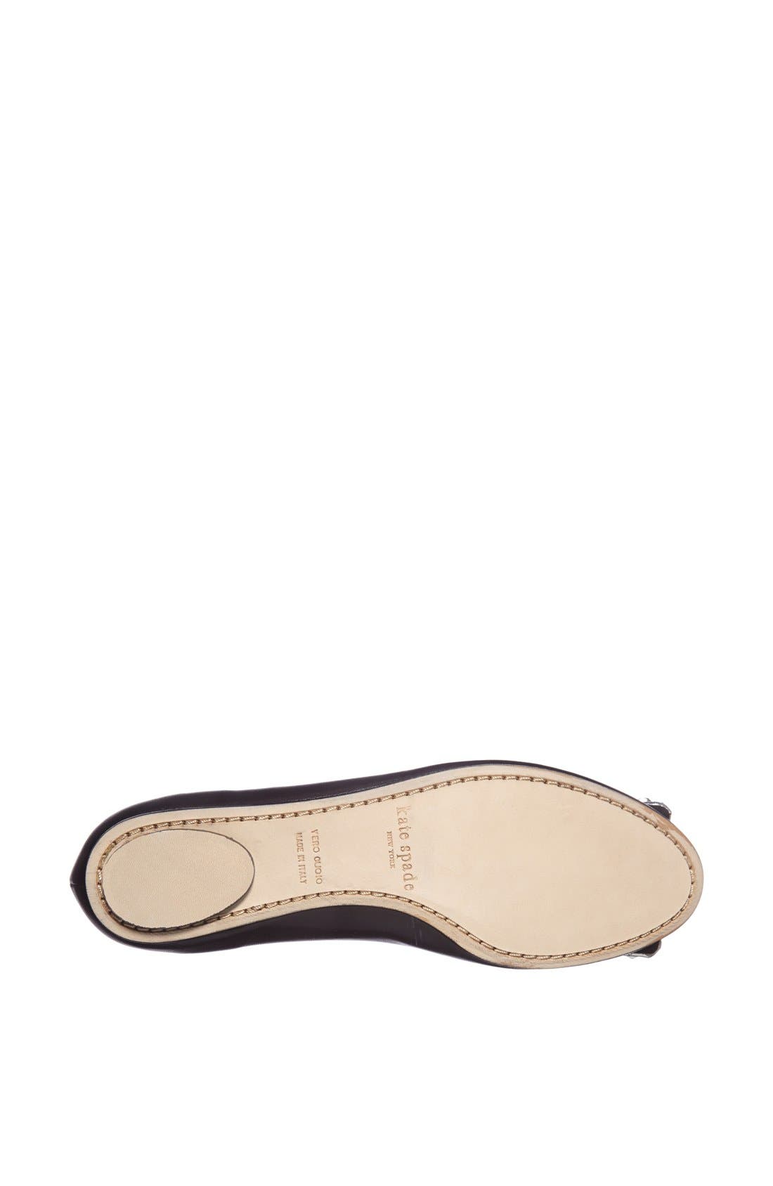 Kate Spade New York 'brilliant' nappa leather flat, Alternate, color, 