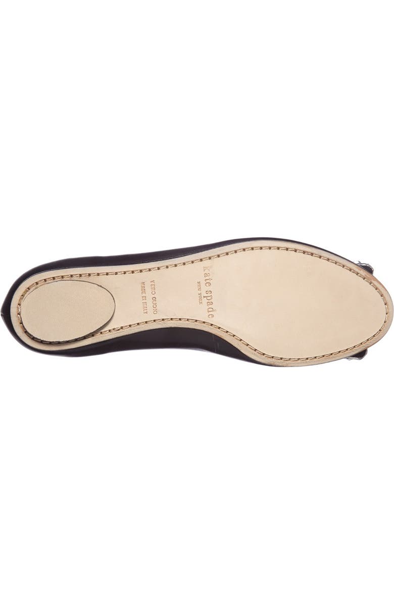Kate Spade New York 'brilliant' nappa leather flat, Alternate, color,
