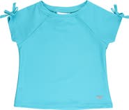 RuffleButts UPF50 Active Raglan Bow Shirt