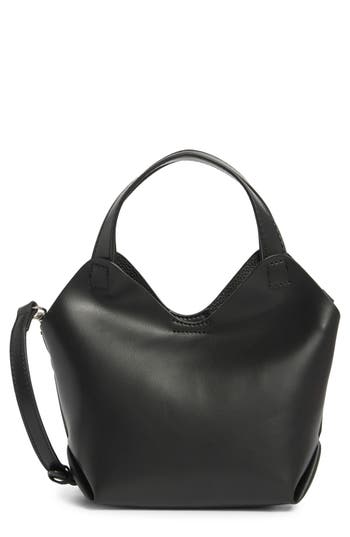 Madden Girl Faux Leather Mini Shopper Tote In Black