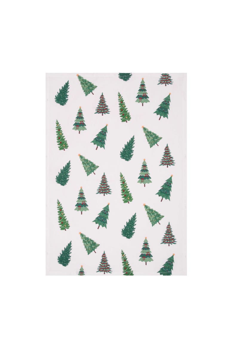 Christmas Forest Festive Towel & Stand Gift Set, Alternate, color, Green