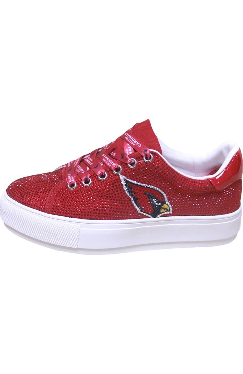 CUCE Women's Cuce Cardinal Arizona Cardinals Team Color Crystal Sneakers, Alternate, color,